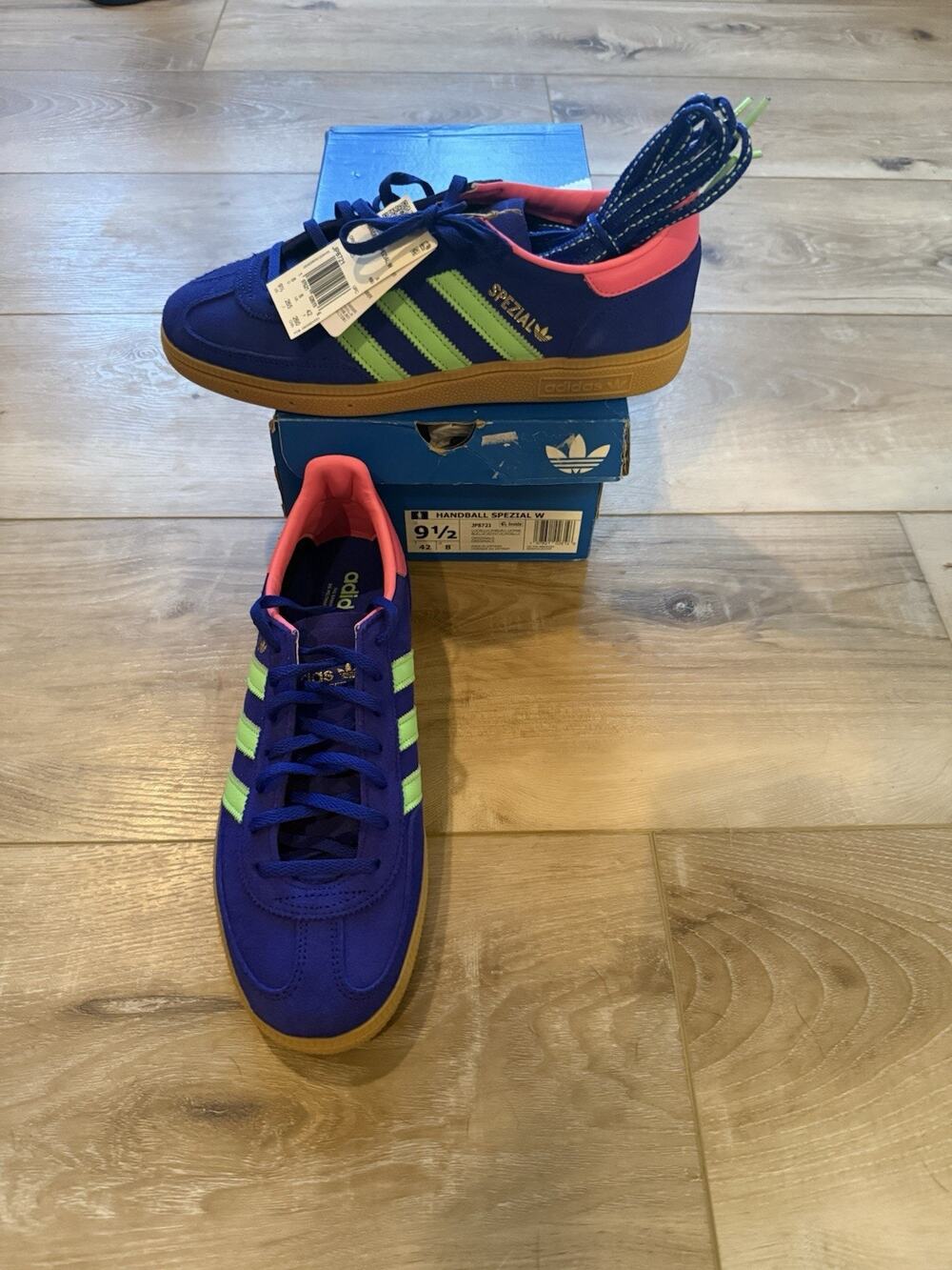 adidas Handball Spezial W Lucid Blue/Lime Burst/Lucid Pink Sneaker JP8721